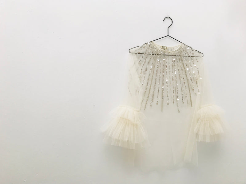 [OUTLET] DOLLY by Le Petit Tom ® JEWELER'S CRYSTALS 'shining' silver cape