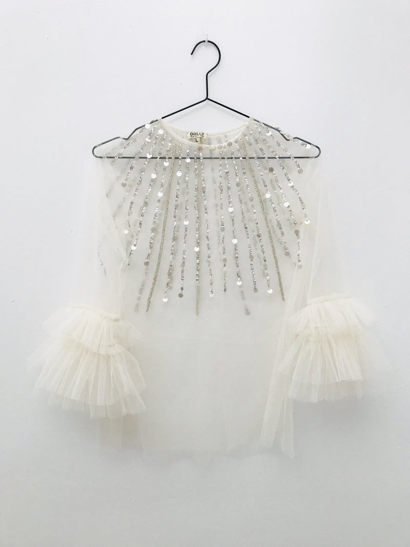 [OUTLET] DOLLY by Le Petit Tom ® JEWELER'S CRYSTALS 'shining' silver cape