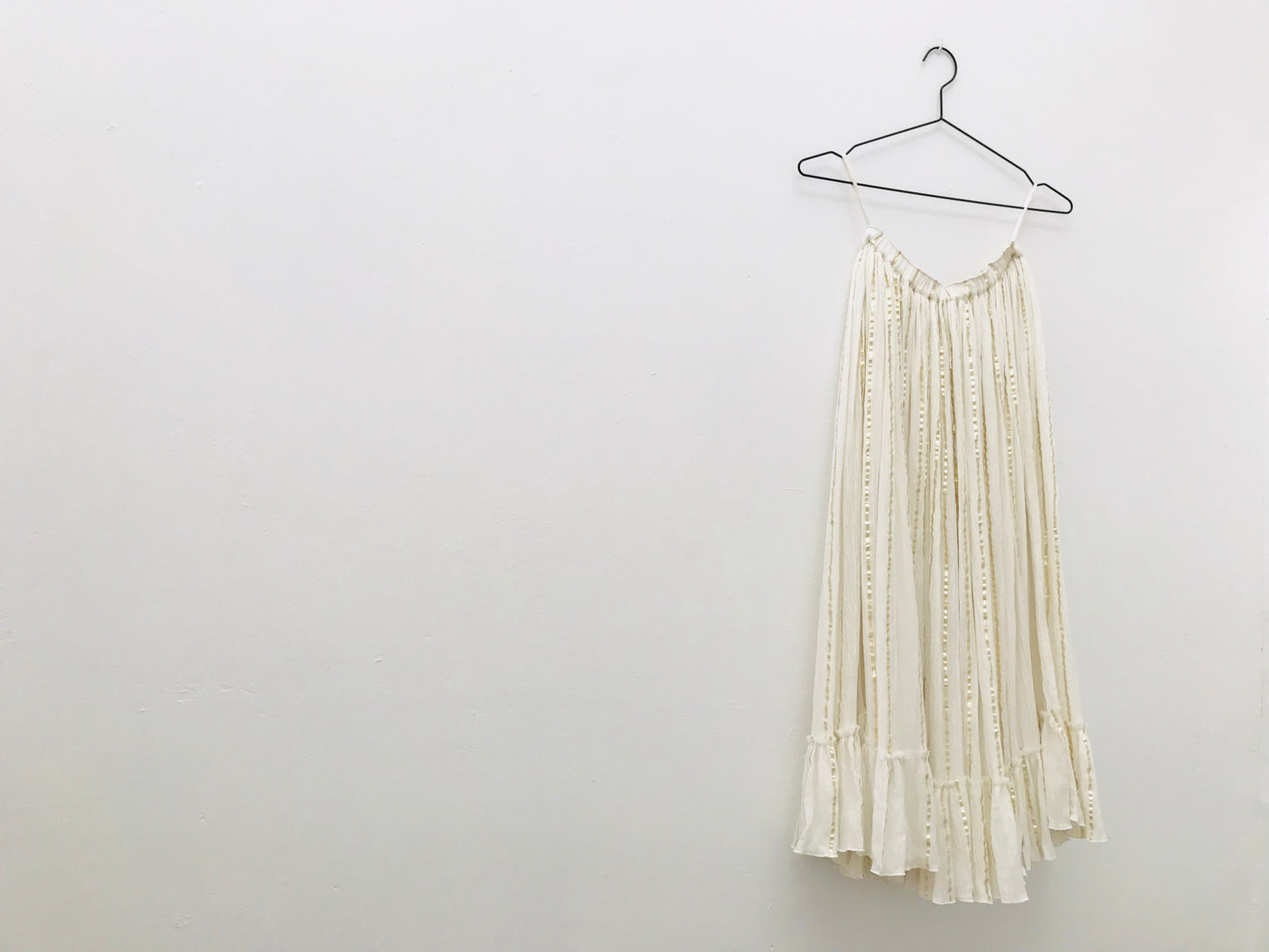 [ OUTLET!] DOLLY by Le Petit Tom ® JEWELER'S CRYSTALS gold stripe maxi skirt