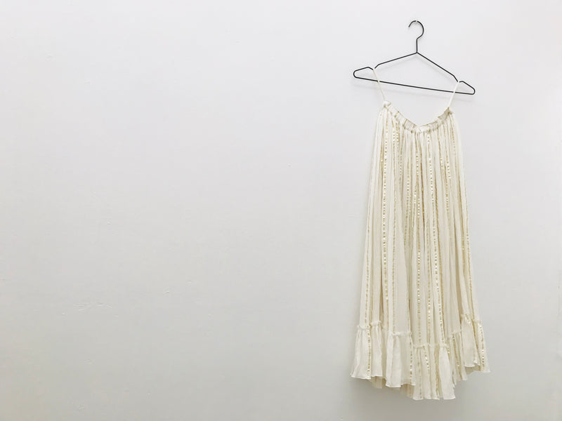 [ OUTLET!] DOLLY by Le Petit Tom ® JEWELER'S CRYSTALS gold stripe maxi skirt