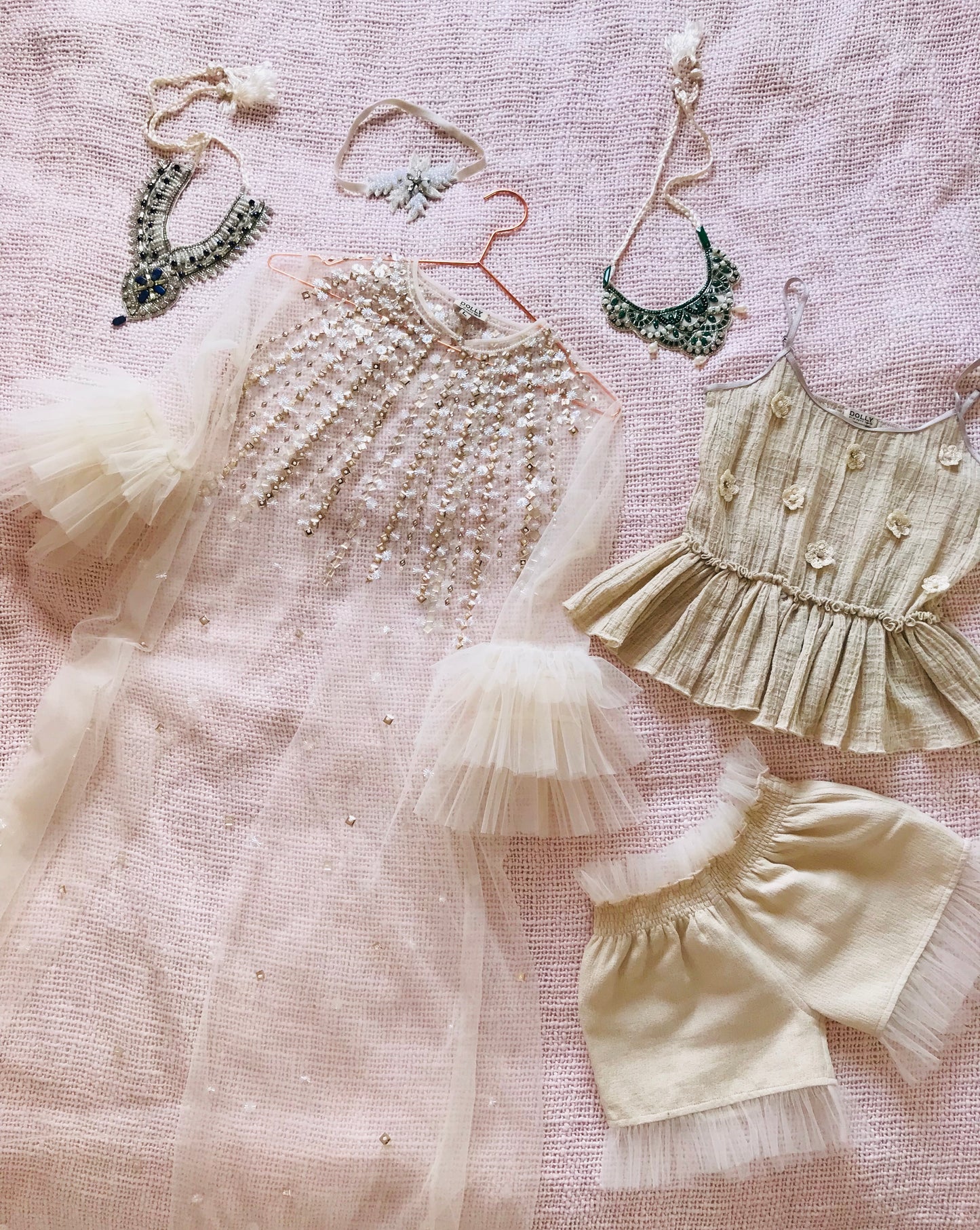 DOLLY by Le Petit Tom ® JEWELER'S CRYSTALS shorts de bailarina