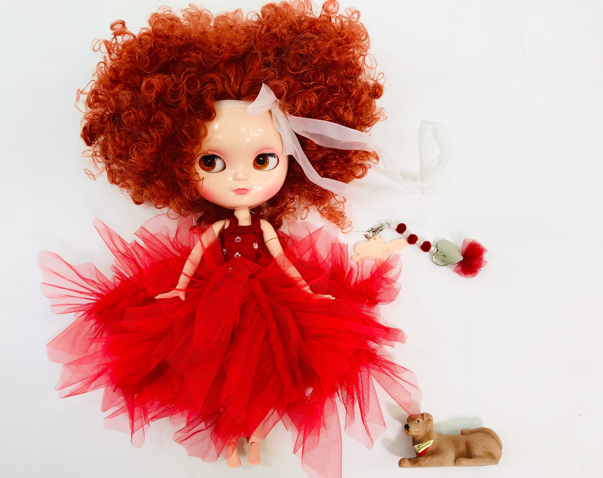 ANGELA Doll PULL CHARMS ANNIE WITH HEART-dolls-DOLLY by Le Petit Tom ®