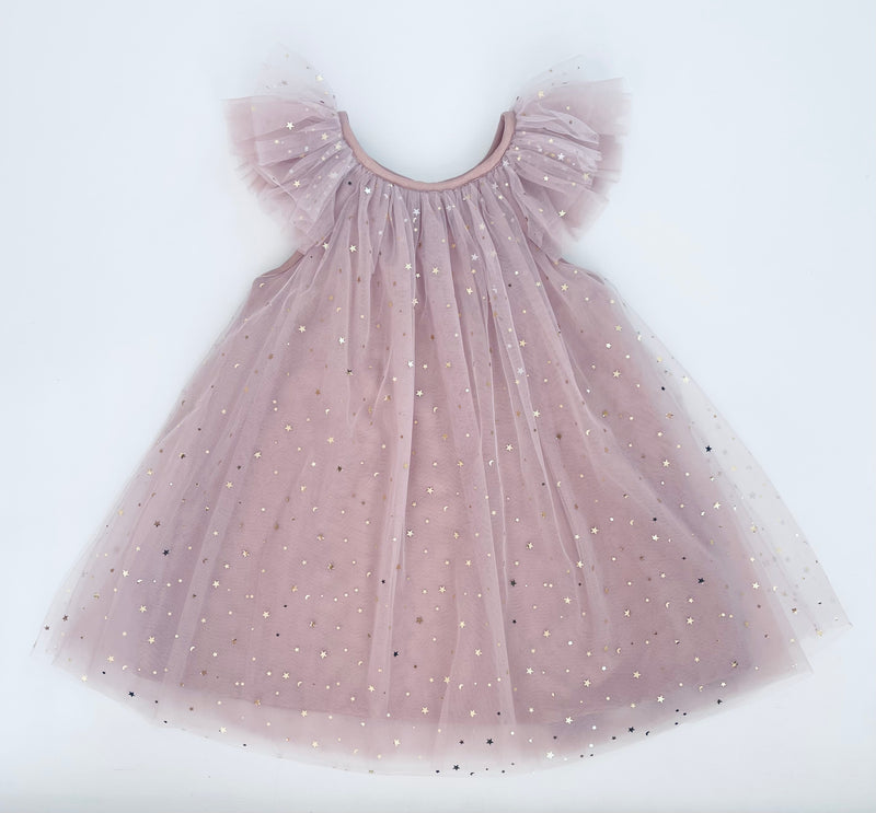 DOLLY® STARS &amp; MOON ⭐️ 🌙 VESTIDO DE HADA DE TUL violeta empolvado