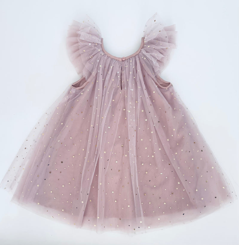 DOLLY® STARS &amp; MOON ⭐️ 🌙 VESTIDO DE HADA DE TUL violeta empolvado