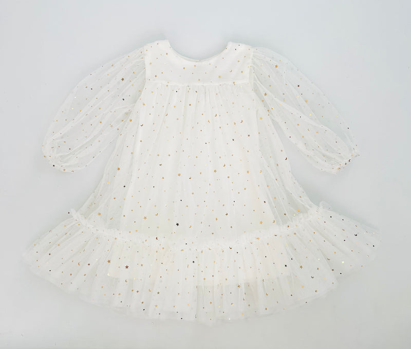 DOLLY® STARS &amp; MOON ⭐️ 🌙 VESTIDO TUL EMPRESS blanco