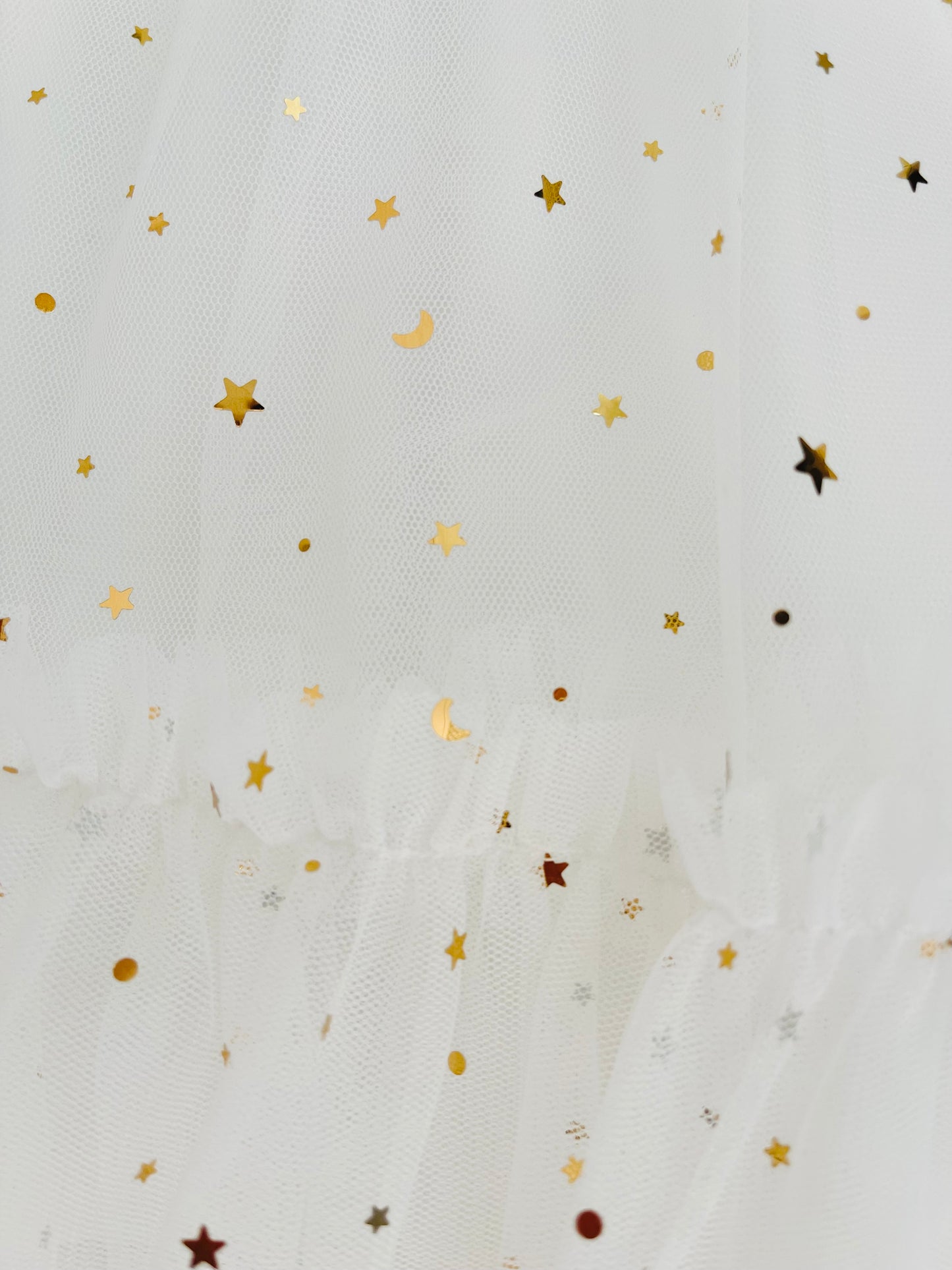 DOLLY® STARS & MOON ⭐️ 🌙 TULLE EMPRESS DRESS white