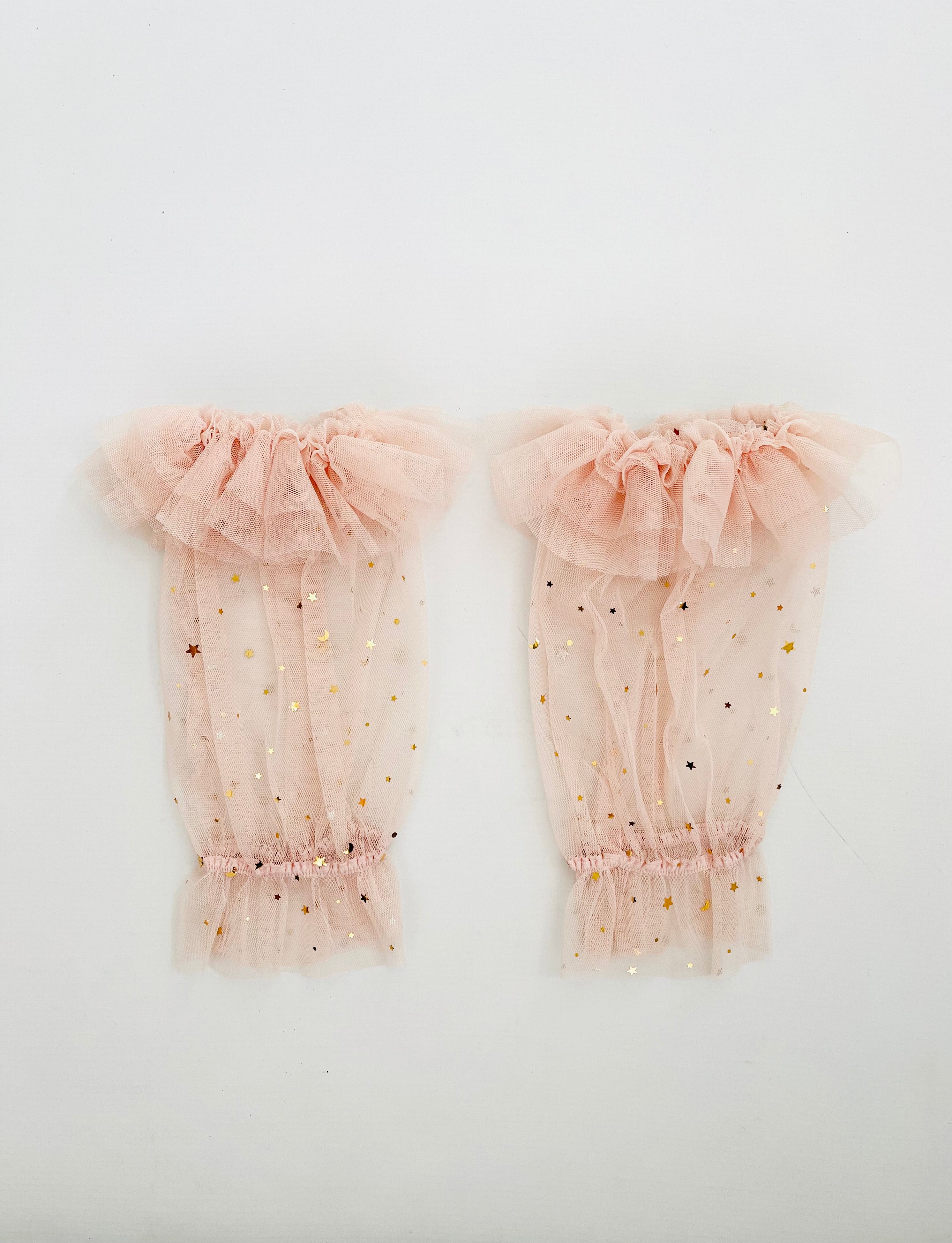 DOLLY® STARS &amp; MOON ⭐️ 🌙 'RUFFLE YOUR LIMBS' GUANTES/ LEGGINGS rosa ballet