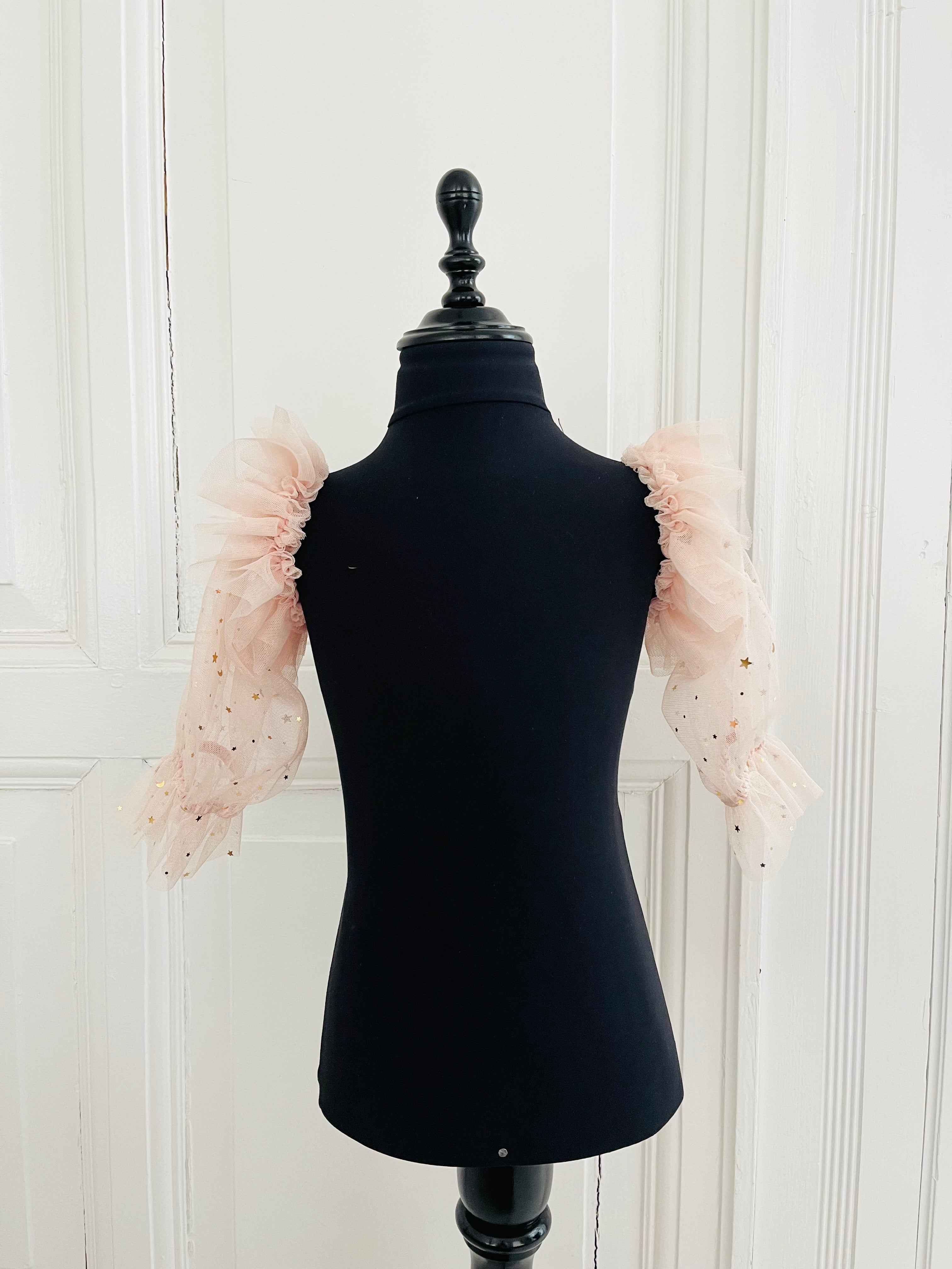 DOLLY® STARS &amp; MOON ⭐️ 🌙 'RUFFLE YOUR LIMBS' GUANTES/ LEGGINGS rosa ballet