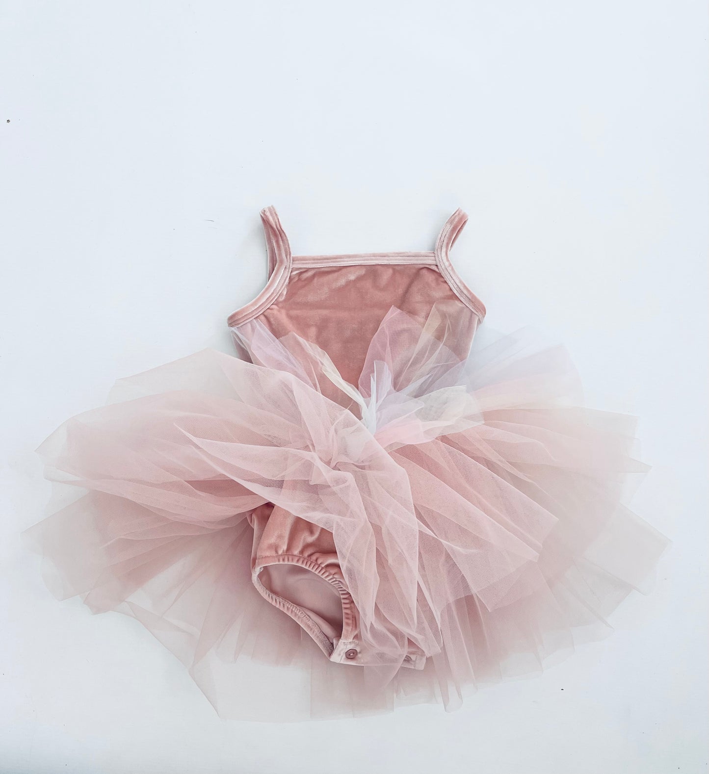 VESTIDO DE TUTU DE LEOTARD DE TERCIOPELO CON ESTRELLAS Y LUNA ⭐️ 🌙 TUL rosa ballet DOLLY®