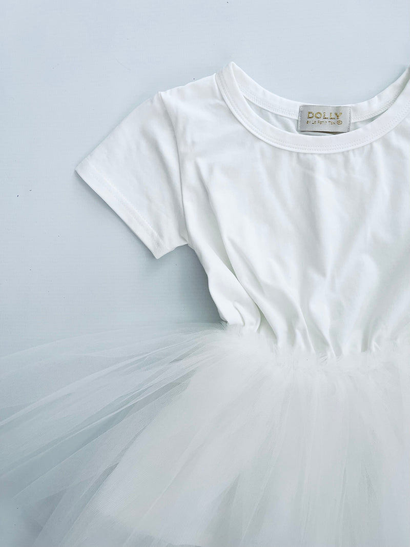 DOLLY® TUTULLY T-SHIRT TUTU DRESS white