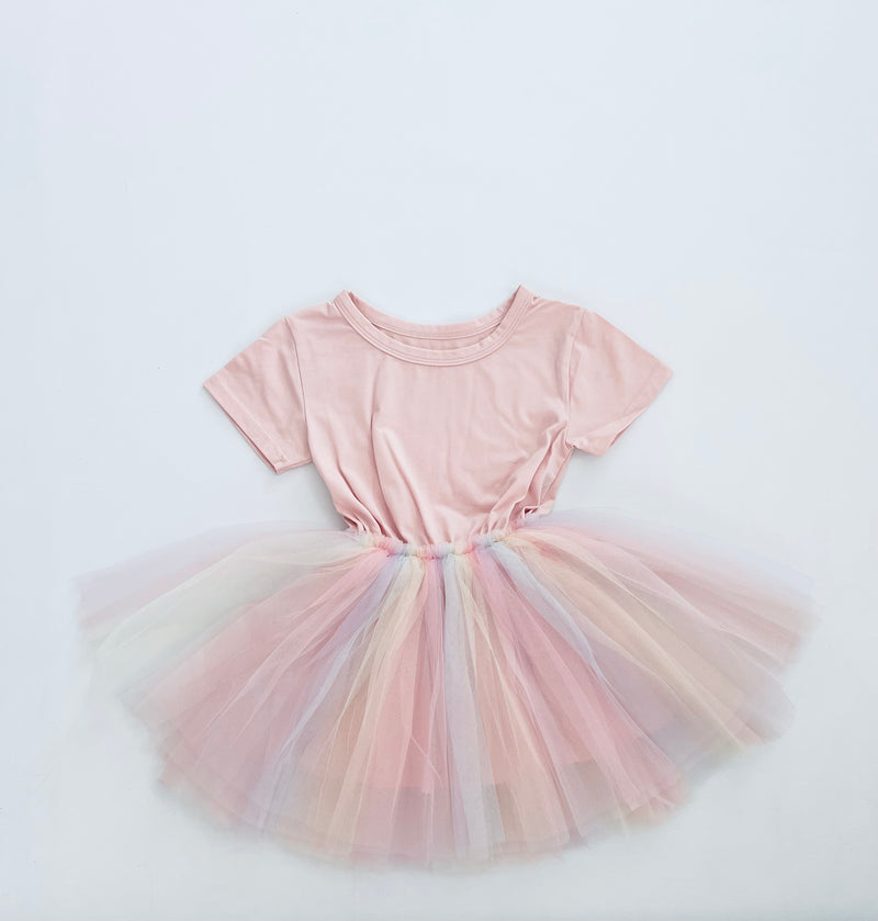 DOLLY® STARS &amp; MOON ⭐️ 🌙 VESTIDO DE HADA DE TUL rosa ballet