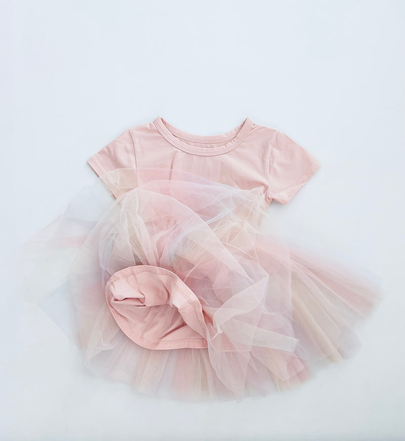 DOLLY® STARS &amp; MOON ⭐️ 🌙 VESTIDO DE HADA DE TUL rosa ballet