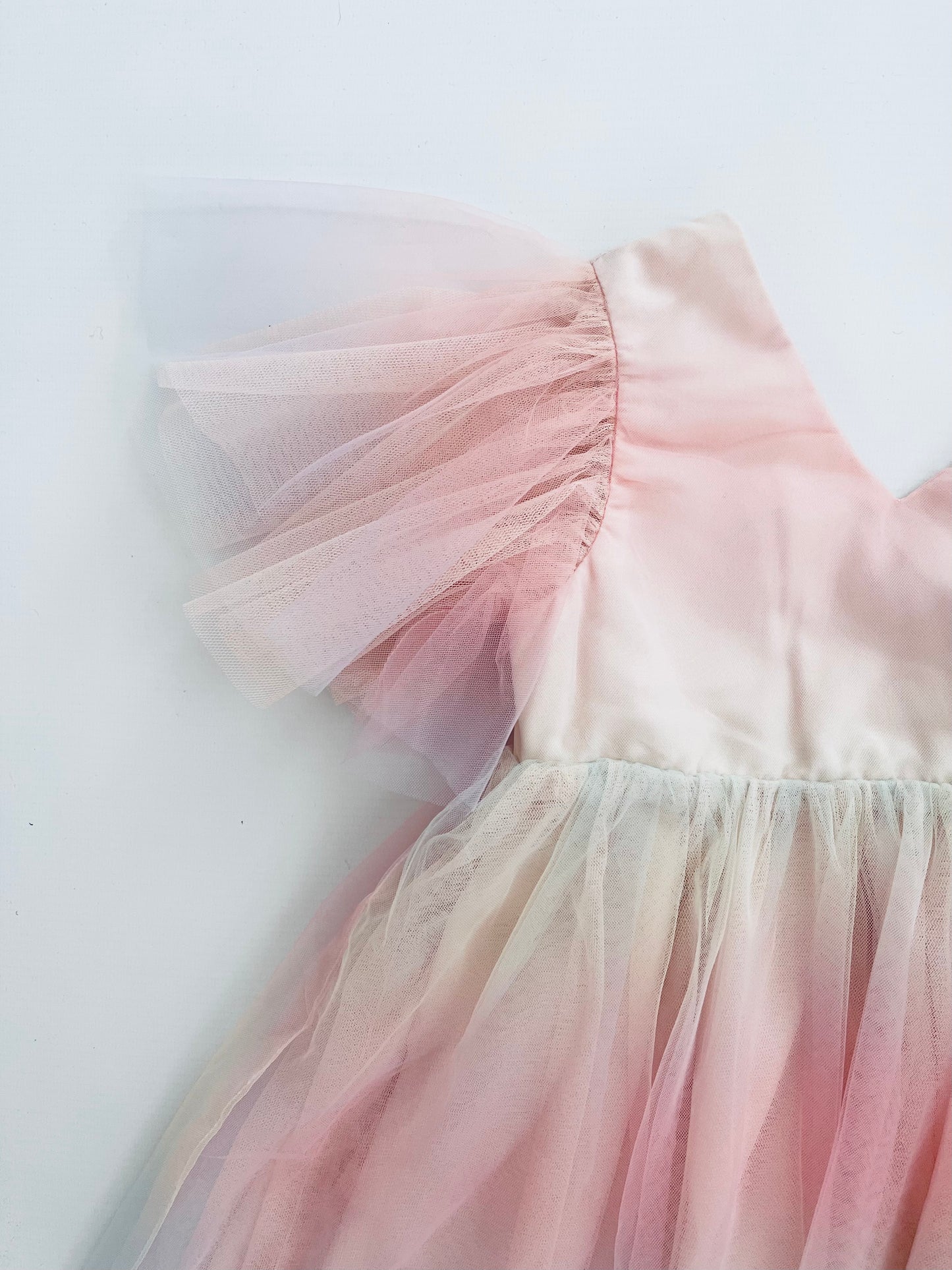 DOLLY® UNICORN RAINBOW PASTELS 🦄 🌈 TULLE PRINCESS DRESS ballet pink