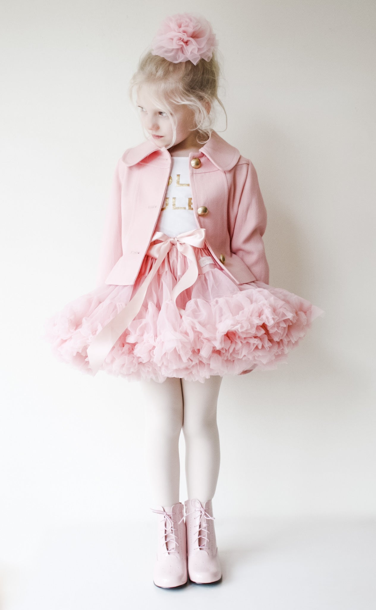 DOLLY by Le Petit Tom ® QUEEN OF ROSES pettiskirt rose pink