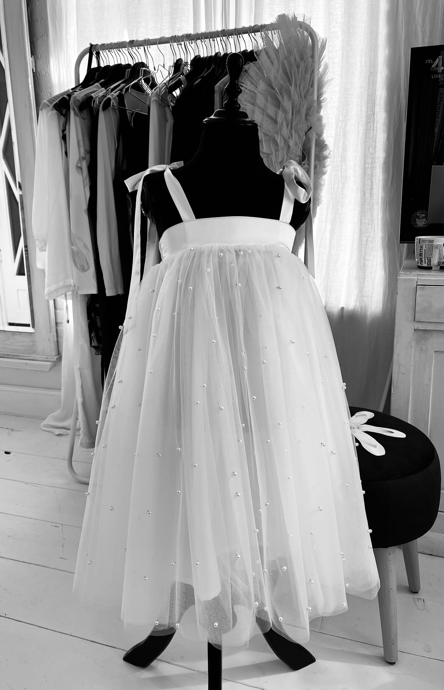 DOLLY® PEARL 2-CUTE TULLE DRESS white  ⚪