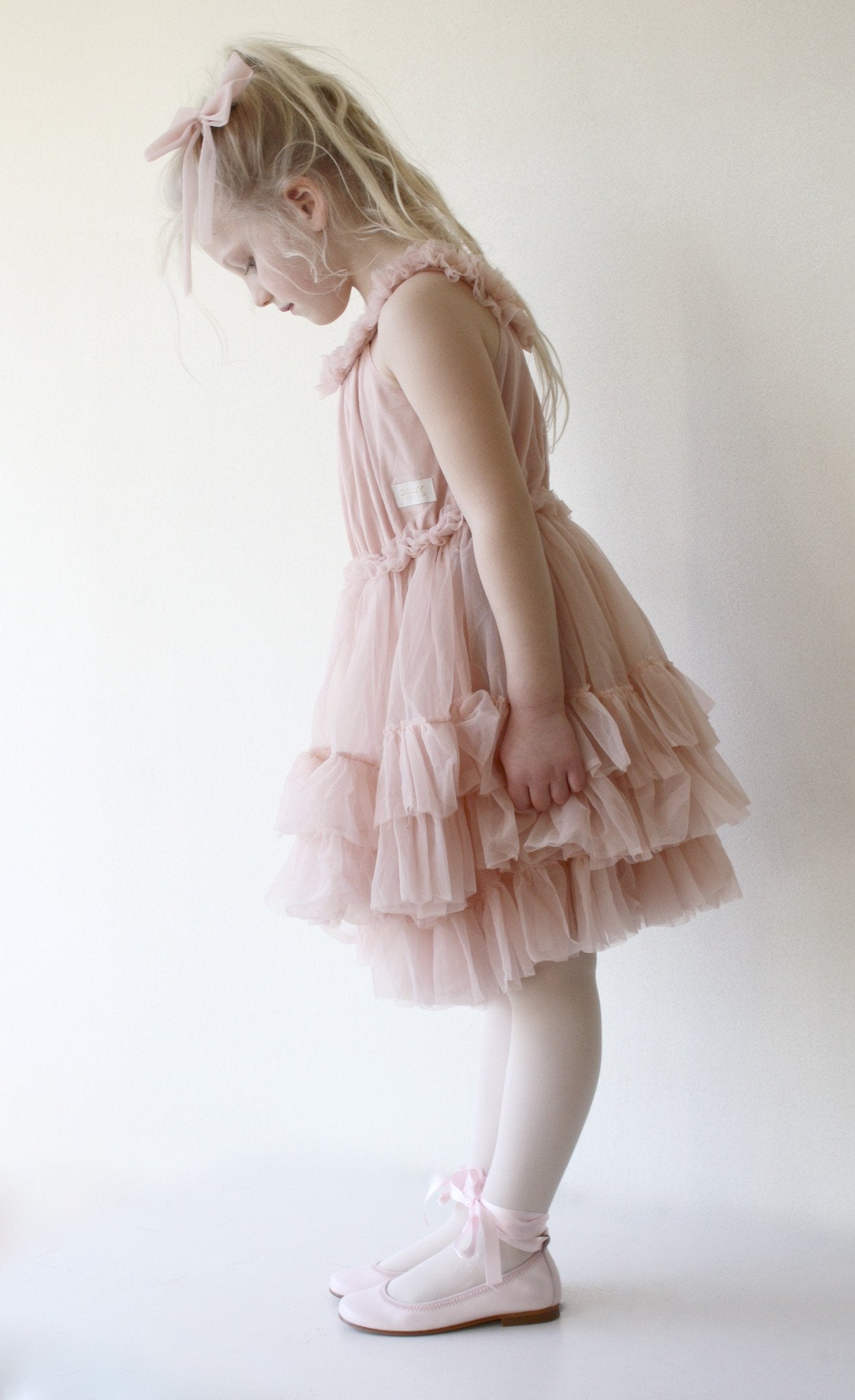 DOLLY by Le Petit Tom ® RUFFLED CHIFFON DANCE DRESS ballet pink - DOLLY by Le Petit Tom ®