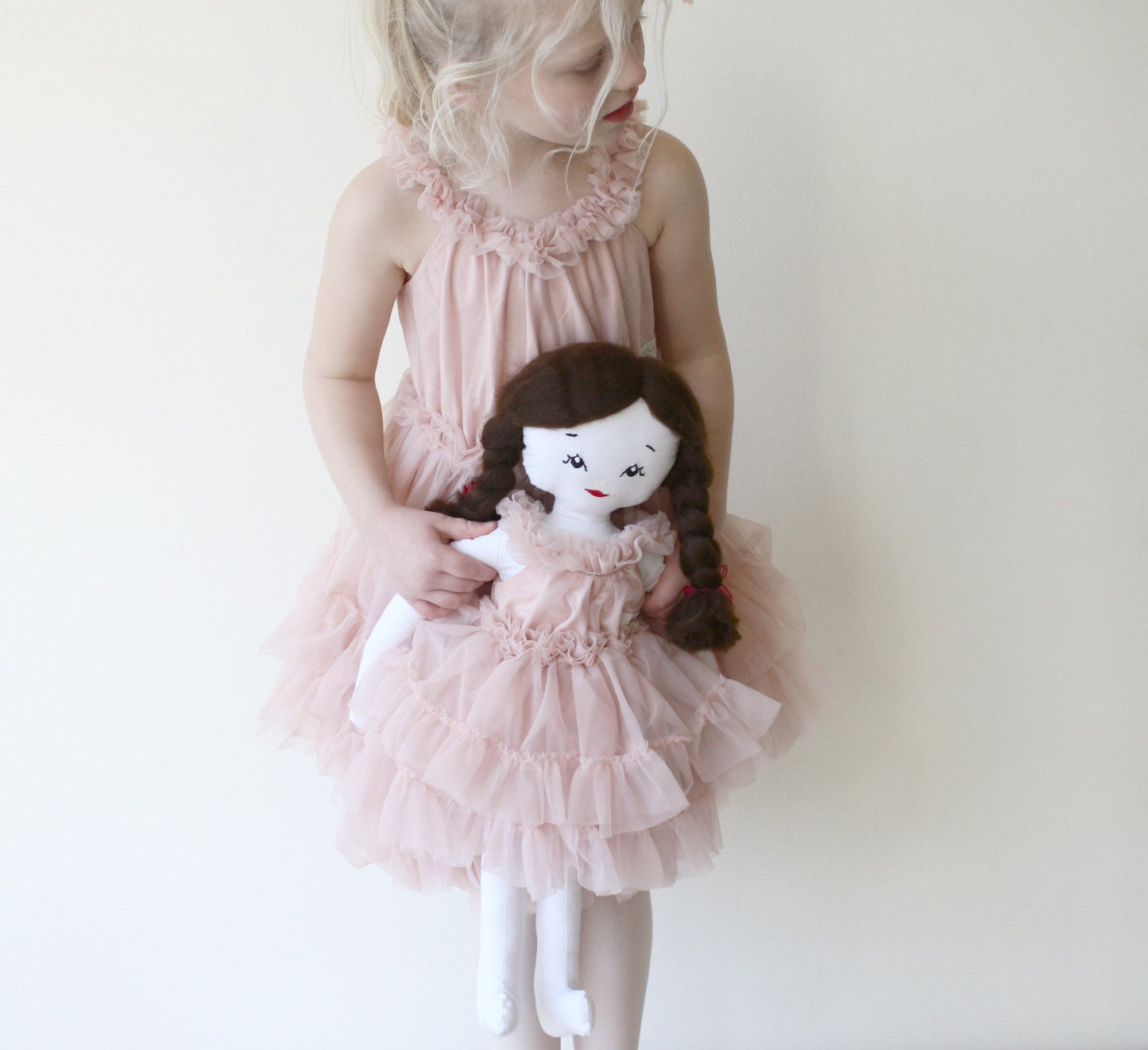 DOLLY by Le Petit Tom ® RUFFLED CHIFFON DANCE DRESS ballet pink - DOLLY by Le Petit Tom ®