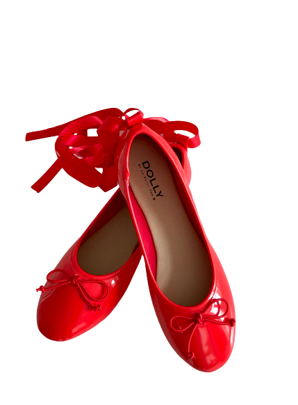 DOLLY by Le Petit Tom ® BAILARINAS CLÁSICAS CON LAZOS rojo