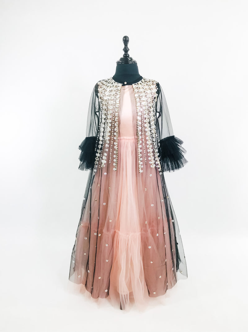 DOLLY GOLIGHTLY Desayuno en Tiffany's VESTIDO MAXI DE SATÉN CON TUTÚ ballet pink