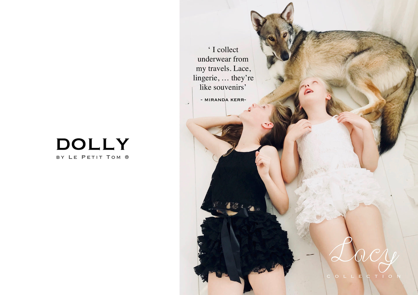 [OUTLET] DOLLY by Le Petit Tom ® LACY FRILLY PANTS TUTU BLOOMER off-white