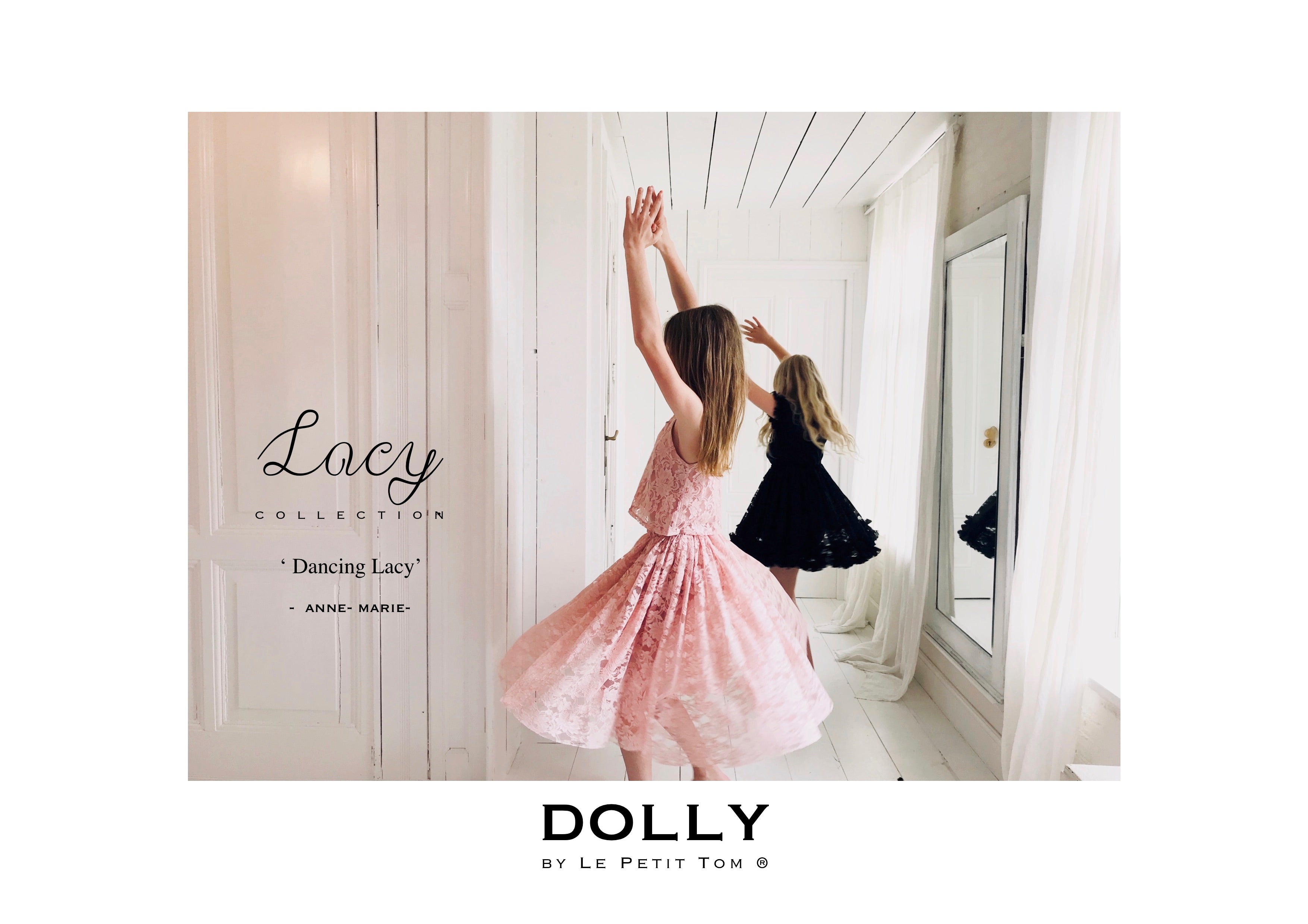 [OUTLET] DOLLY by Le Petit Tom ® TOP DE ESPAGUETIS DE ENCAJE rosa