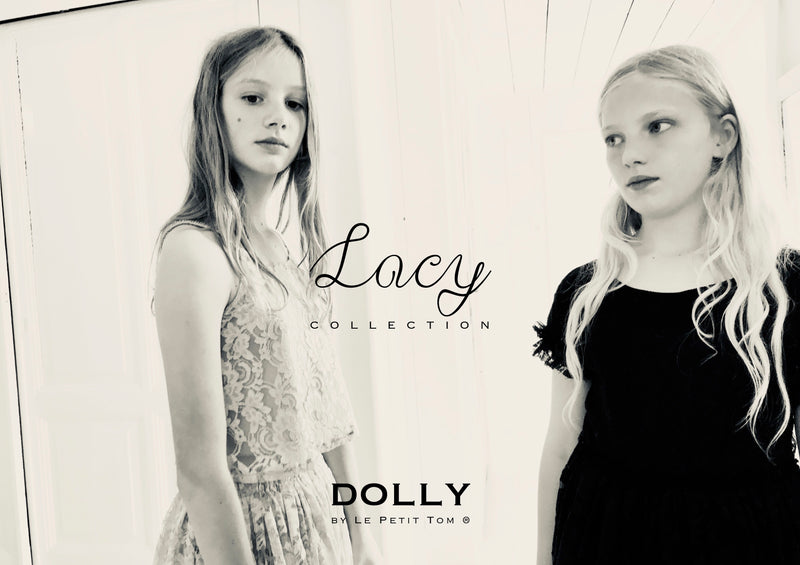 [OUTLET] DOLLY by Le Petit Tom ® TOP LACY SPAGHETTI blanco roto