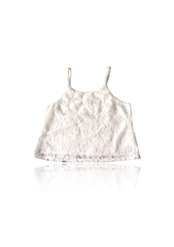 [OUTLET] DOLLY by Le Petit Tom ® TOP LACY SPAGHETTI blanco roto