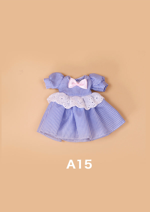 DOLL CLOTHING A15 for 30-35cm. Doll Bjd 1/6 blue dress