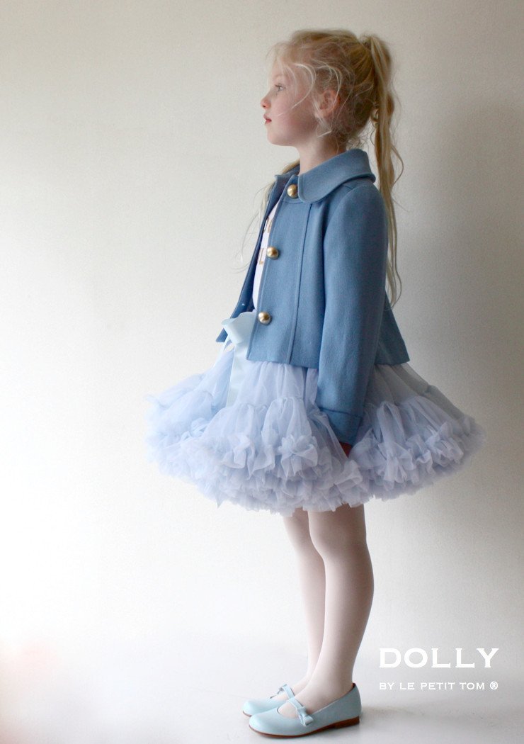 DOLLY by Le Petit Tom ® ALICE IN WONDERLAND pettiskirt light blue - DOLLY by Le Petit Tom ®