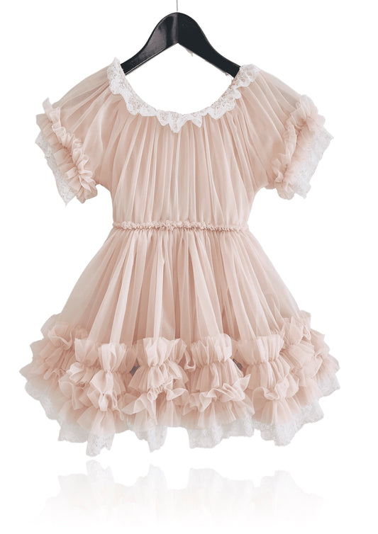 DOLLY by Le Petit Tom ® PORCELAIN DOLLY DRESS ballet pink