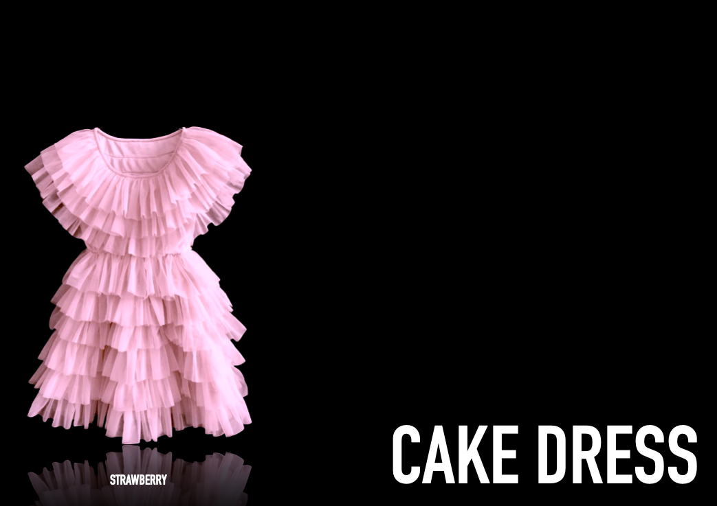 VESTIDO DOLLY DELICIOUS CAKE fresa