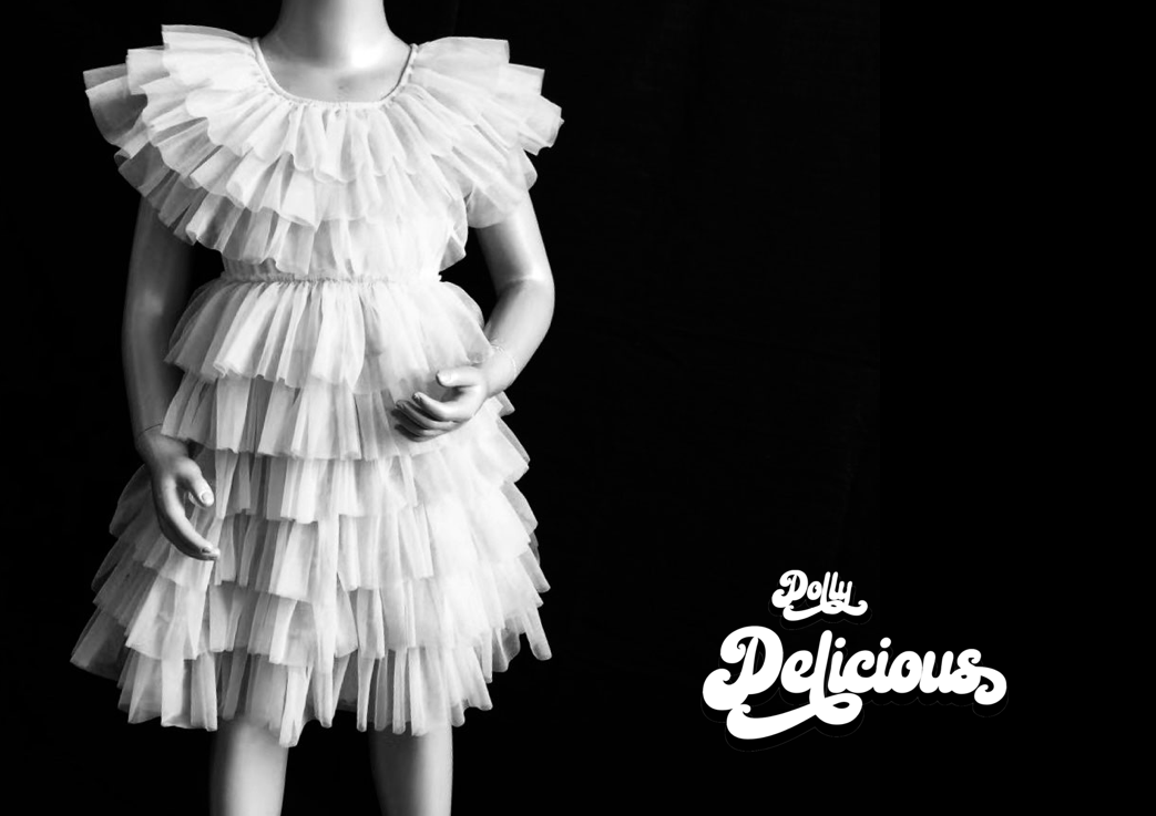 DOLLY DELICIOUS CAKE DRESS whipped cream white