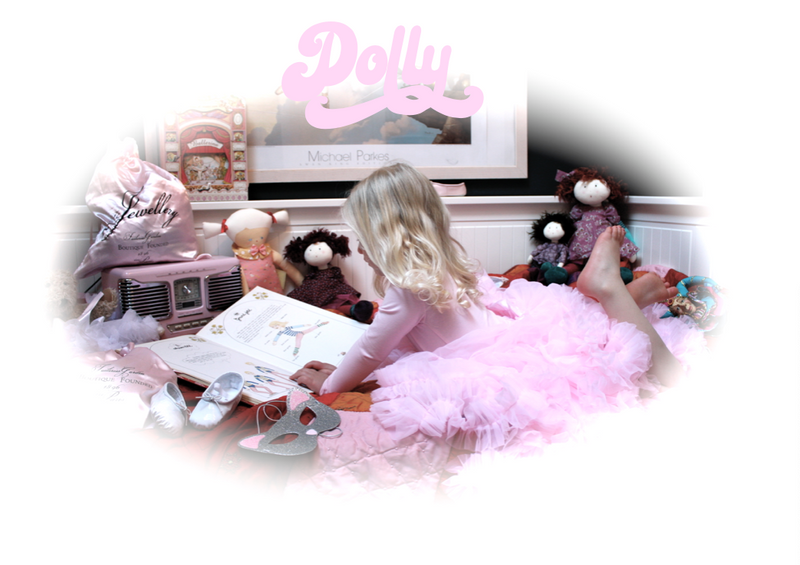 DOLLY by Le Petit Tom ® SHIRLEY TEMPLE pettiskirt rosa fresa