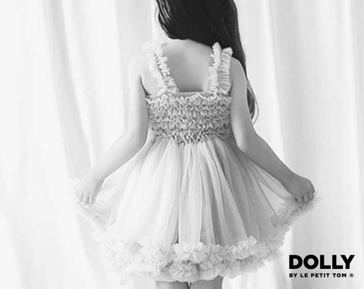 DOLLY by Le Petit Tom ® PETTIDRESS blanco roto