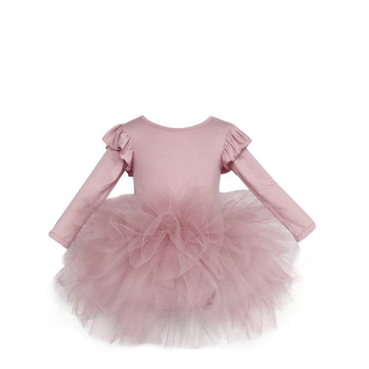 DOLLY by Le Petit Tom ® TIMELESS LONG SLEEVE TUTU DRESS pink