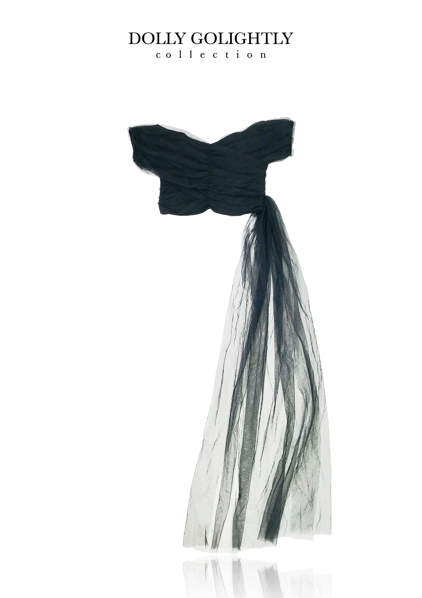 TOP ENVOLVENTE DE TUL CON SLOOP DOLLY GOLIGHTLY negro