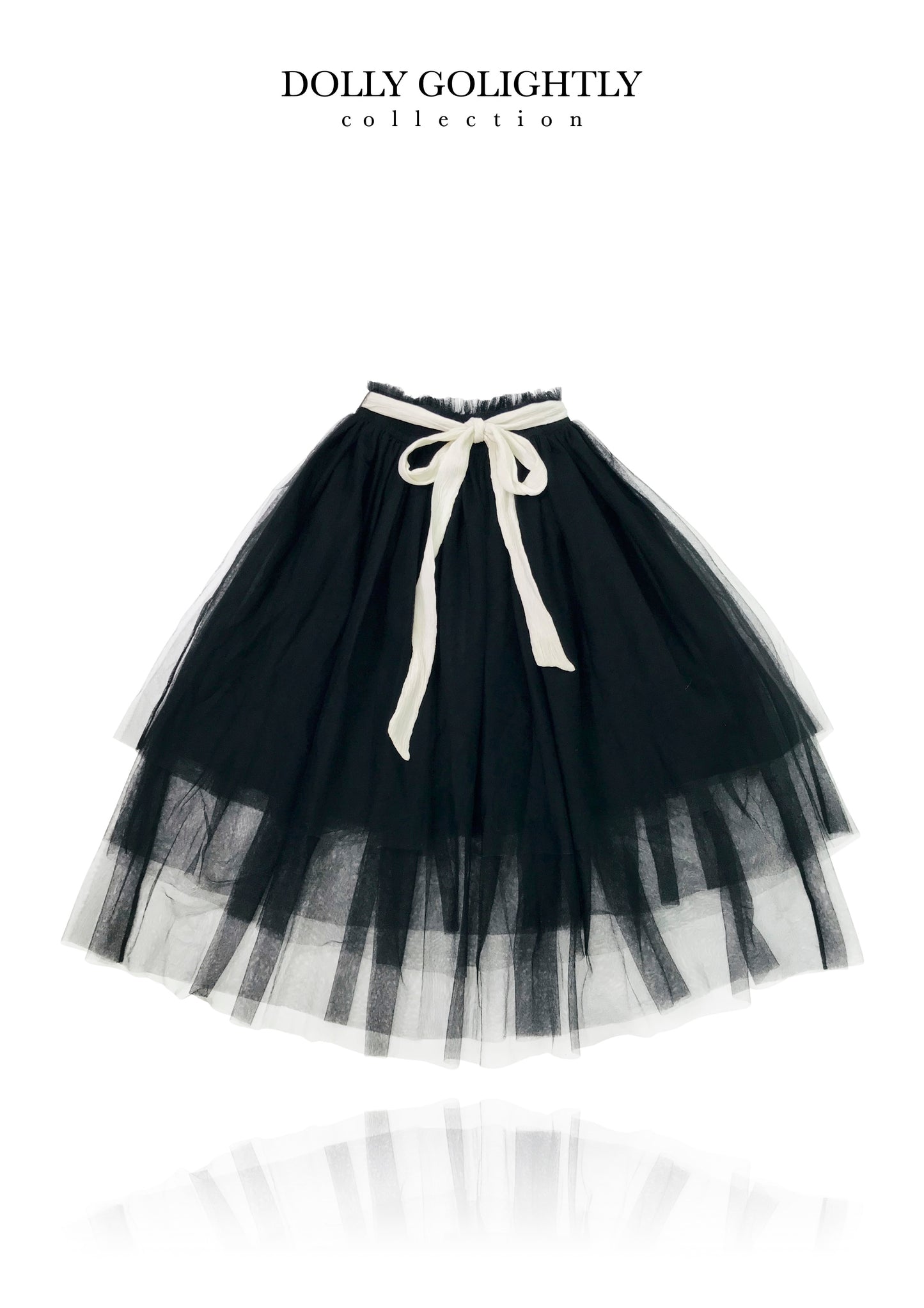 FALDA MIDI DOLLY GOLIGHTLY TUTU CON LAZO DE LAZO negro