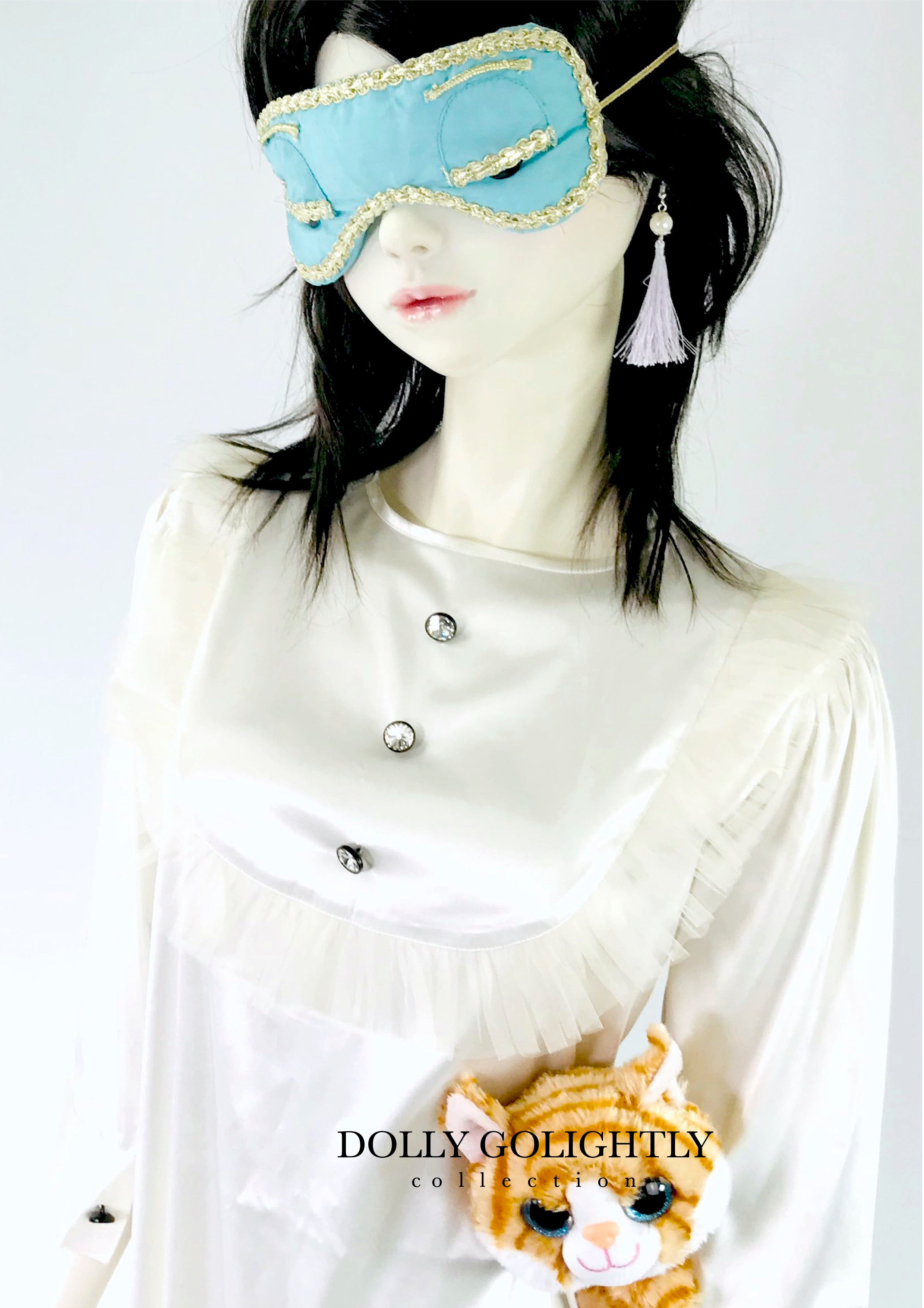 DOLLY GOLIGHTLY Breakfast @ Tiffany's LAVENDER TASSEL EARRINGS