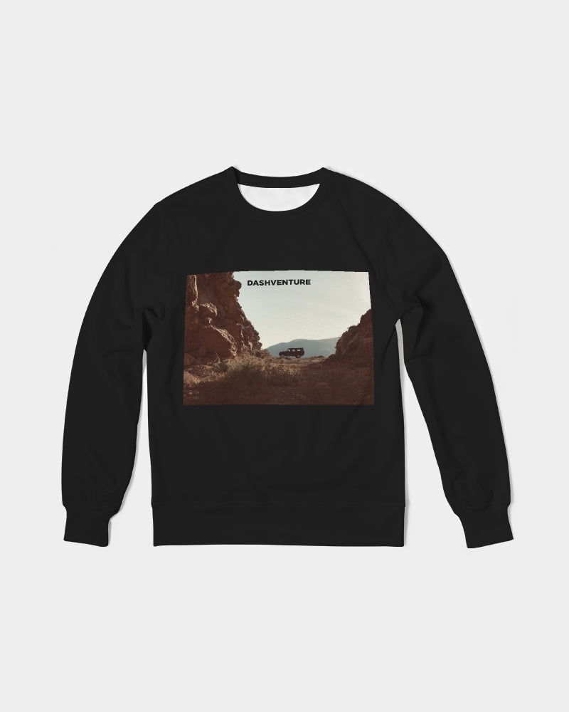 DASHVENTURE Men's Classic French Terry Crewneck Pullover