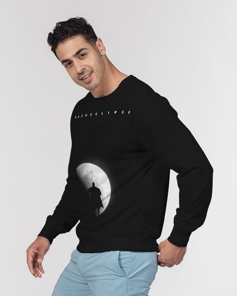 DASHECLIPSE WITH DASH Men's Classic French Terry Crewneck Pullover