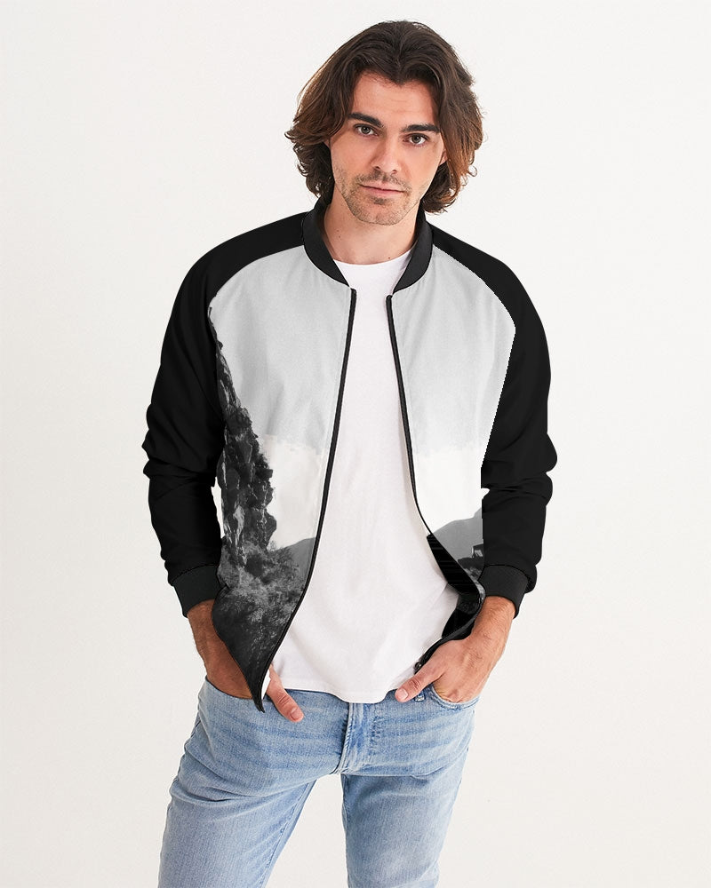 DASHVENTURE chaqueta bomber de hombre en blanco y negro