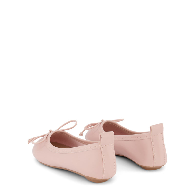 DOLLY by Le Petit Tom ® CLASSIC BALLERINAS WITH LACE UP RIBBONS Dollypink