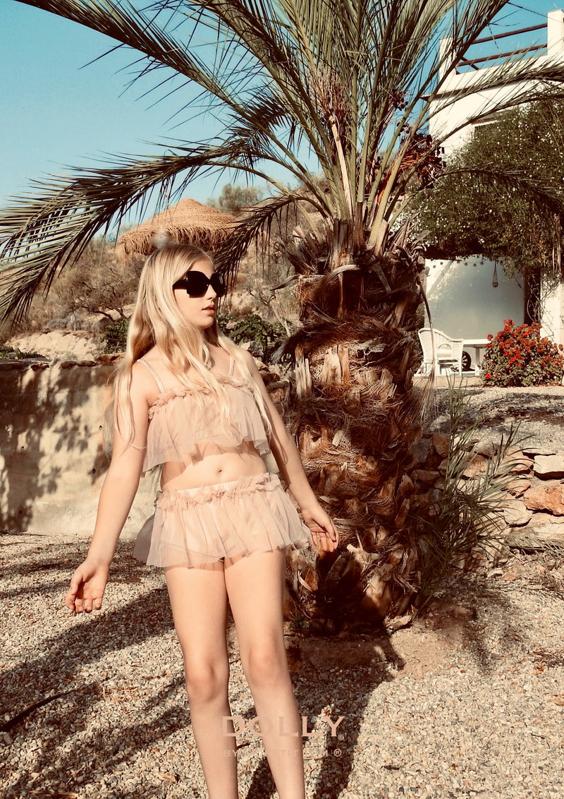 [ OUTLET!] DOLLY by Le Petit Tom ® BAILARINA DE PLAYA BIKINI/ ROPA INTERIOR rosa ballet