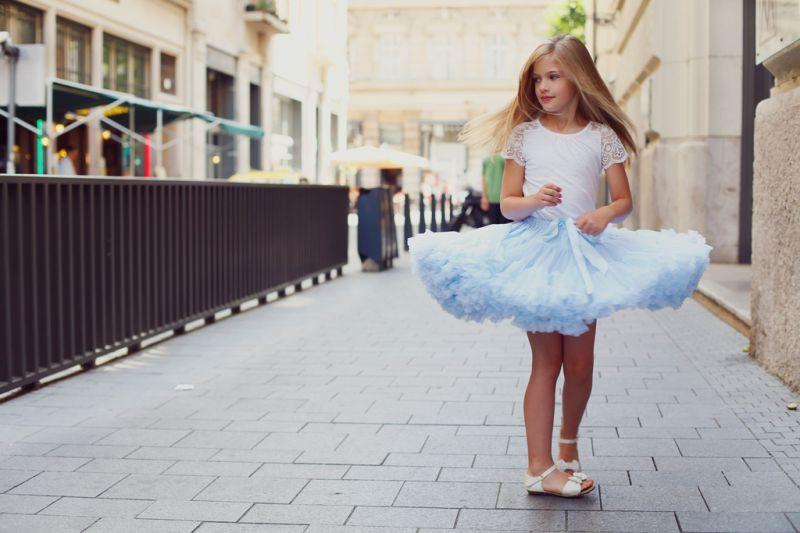 DOLLY by Le Petit Tom ® ALICE IN WONDERLAND pettiskirt light blue - DOLLY by Le Petit Tom ®