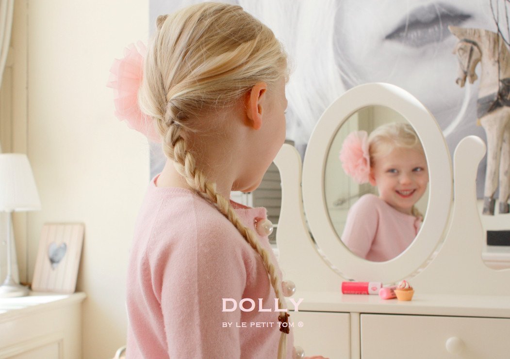 DOLLY by Le Petit Tom ® HAIR ROSETTE/BROACH muchos colores