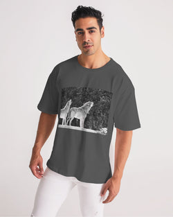 DASH HOWL Camiseta de peso pesado premium para hombre