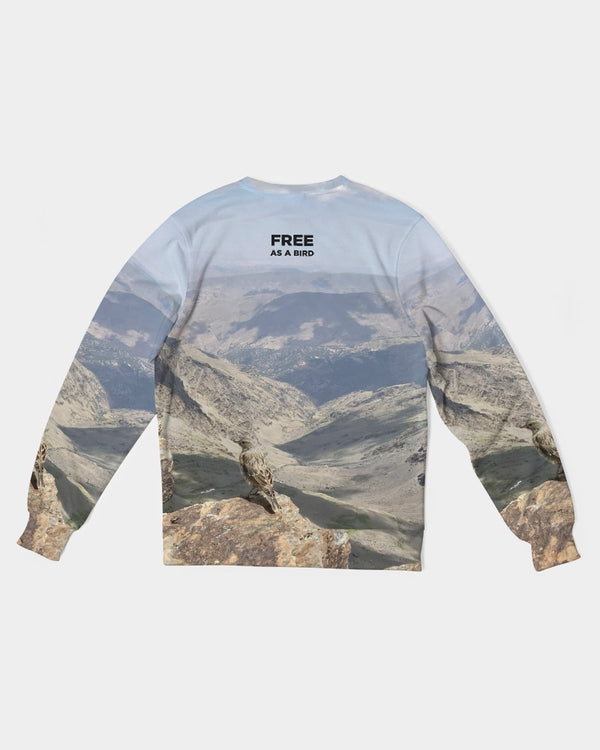 DASH FREE AS A BIRD Men's Classic French Terry Crewneck Pullover