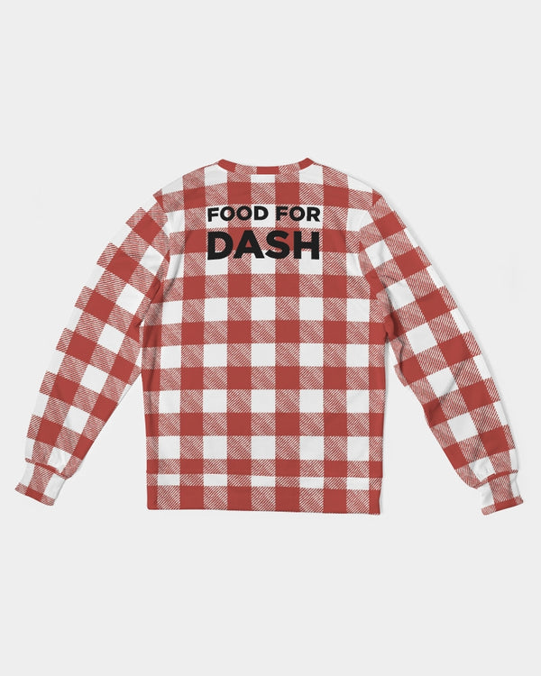 FOOD FOR DASH Men's Classic French Terry Crewneck Pullover