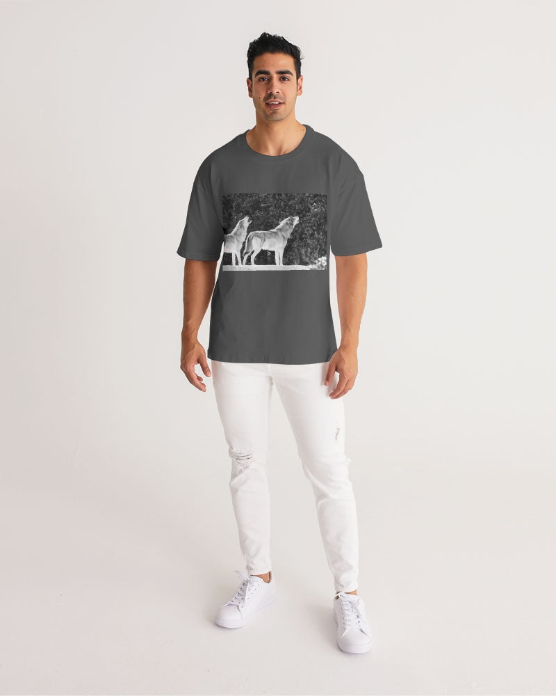 DASH HOWL Camiseta de peso pesado premium para hombre
