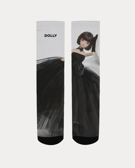 DOLLY® FASHION DOLL LITTLE BLACK DRESS Women's Socks